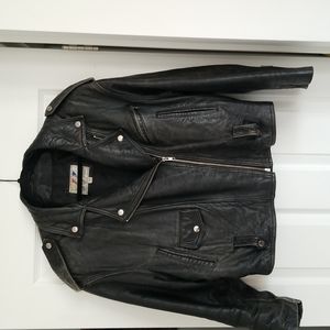 WILSON'S Vintage leather biker jacket